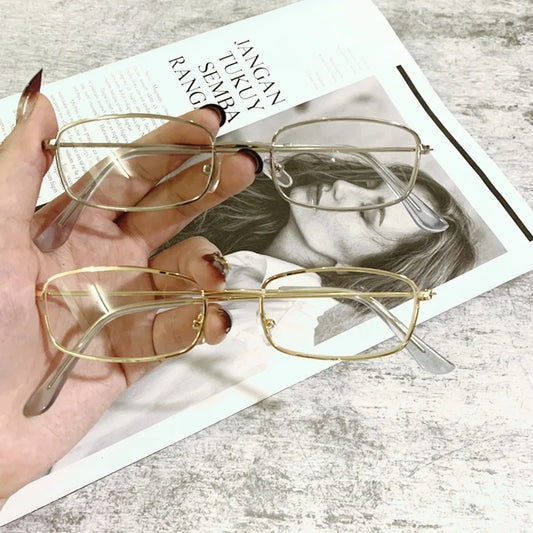 Glasses for Women Fashion Vintage Metal Cat Eye Sunglasses Korea Style Retro UV400 Female Sun Glasses 2025 Summer Street Eyewear